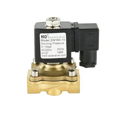 2W   sērija   2% 2f2   ceļš   misiņš   solenoīds   vārsts